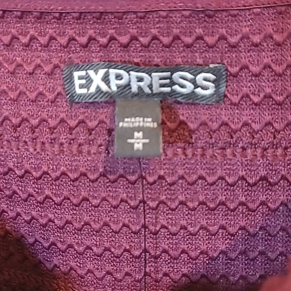 Express Strapless Sweetheart Pleated Skater Dress Maroon Wine NWT Size M - Picture 16 of 17